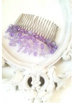 Кристално гребенче украса за коса в светло лилаво от серията French Lavender by Rosie